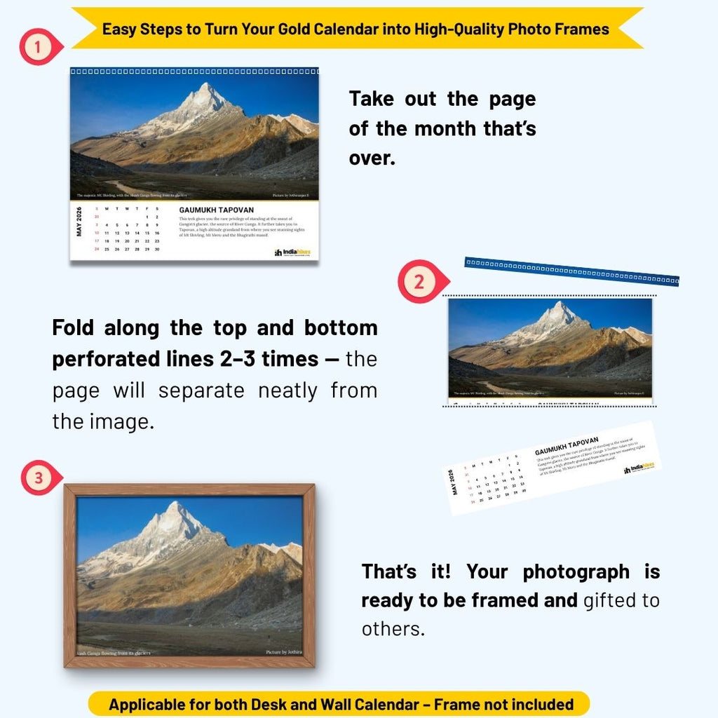 Mountain Lovers Gold Calendar 2026 – Pre-Order