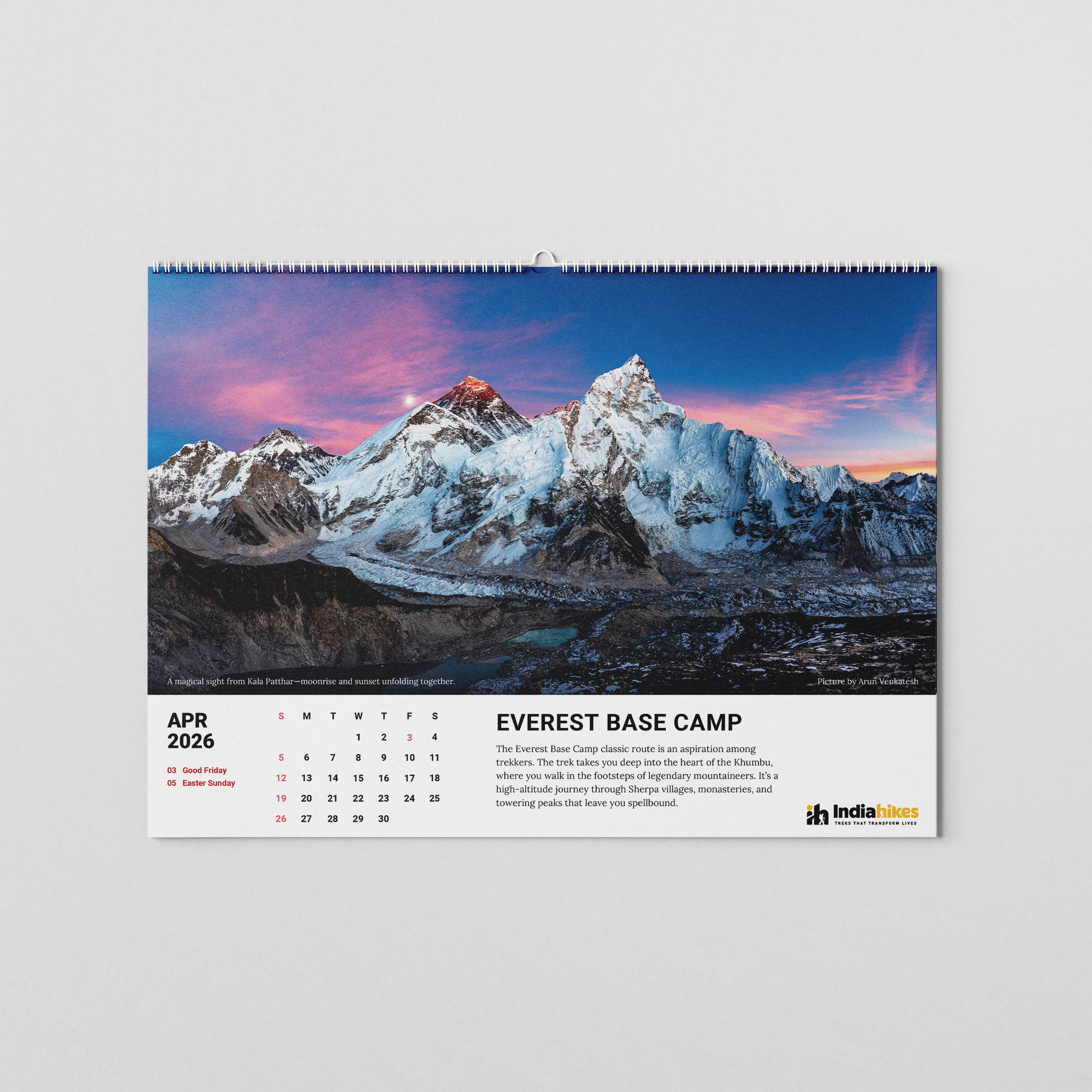 Mountain Lovers Gold Calendar 2026 – Pre-Order