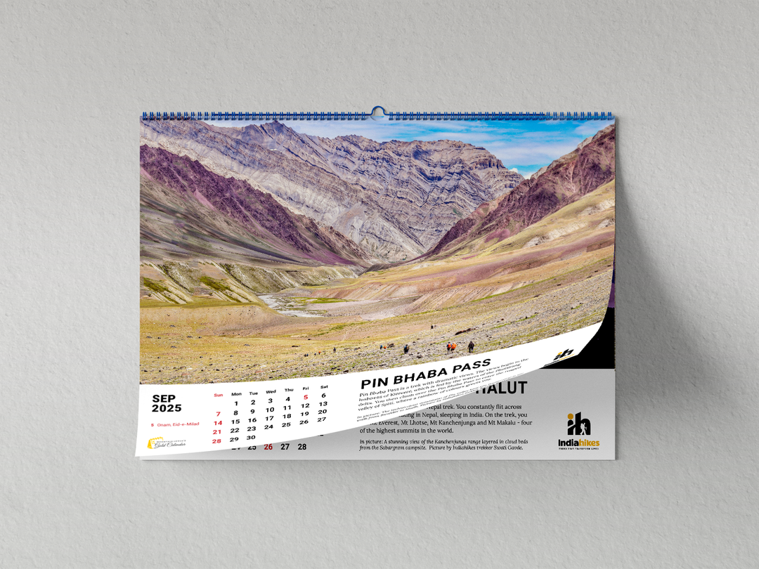 Mountain Lovers Gold Wall Calendar 2025