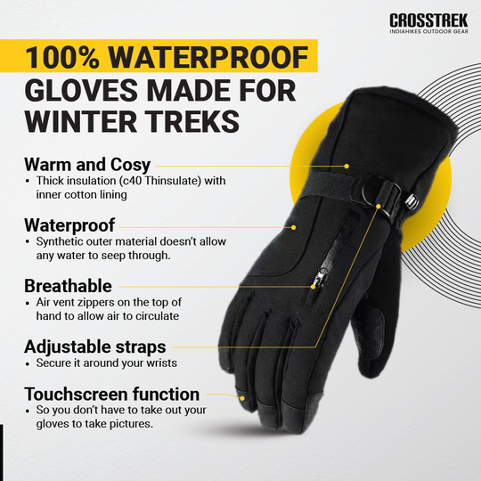 Water-Resistant Trekking Gloves (Ideal for Himalayan treks)