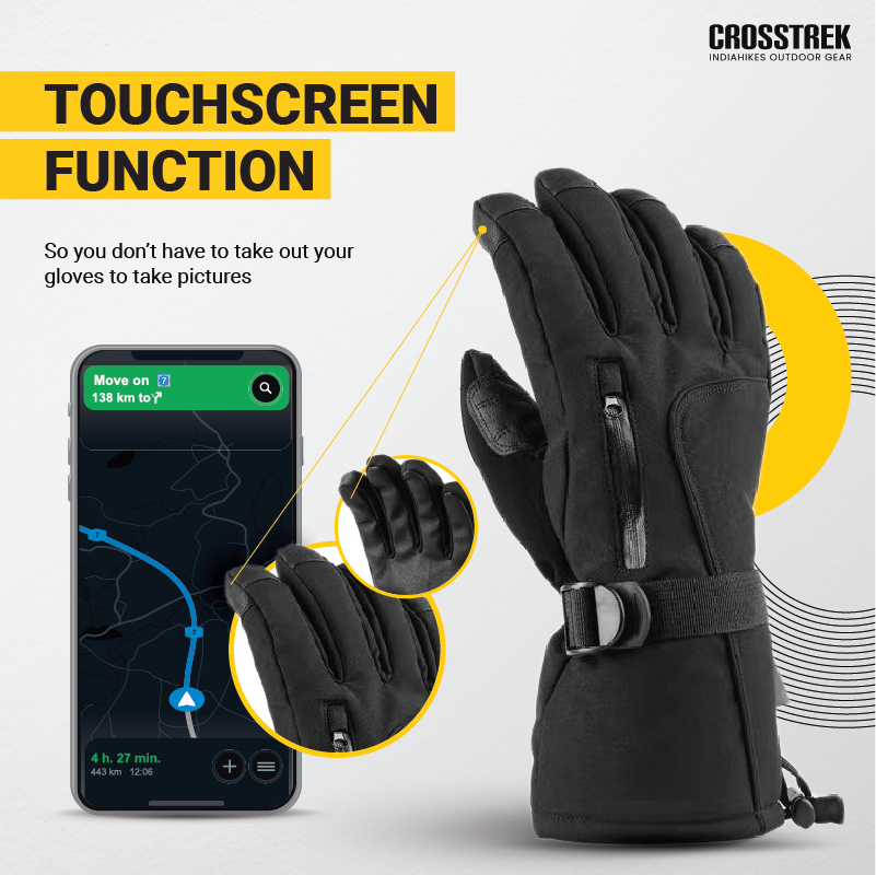 Waterproof Trekking Gloves with Thinsulate Insulation