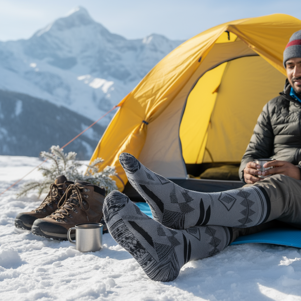 Waterproof Socks Highlighted at Winter Trek Camp